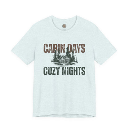 Cabin Days Cozy Nights Retro Tee — Vintage Mountain Outdoors T-Shirt