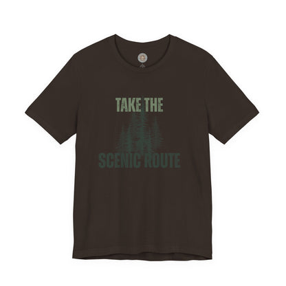 Take the Scenic Route Retro Tee — Vintage Outdoor Adventure T-Shirt