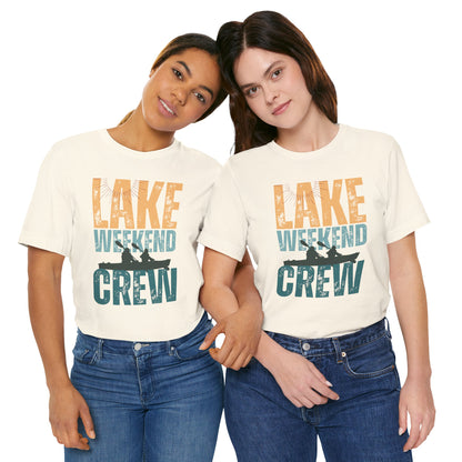Lake Weekend Crew Paddle Edition Retro Letter Block Tee — Lake Weekend T-Shirt