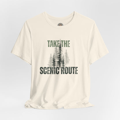 Take the Scenic Route Retro Tee — Vintage Outdoor Adventure T-Shirt