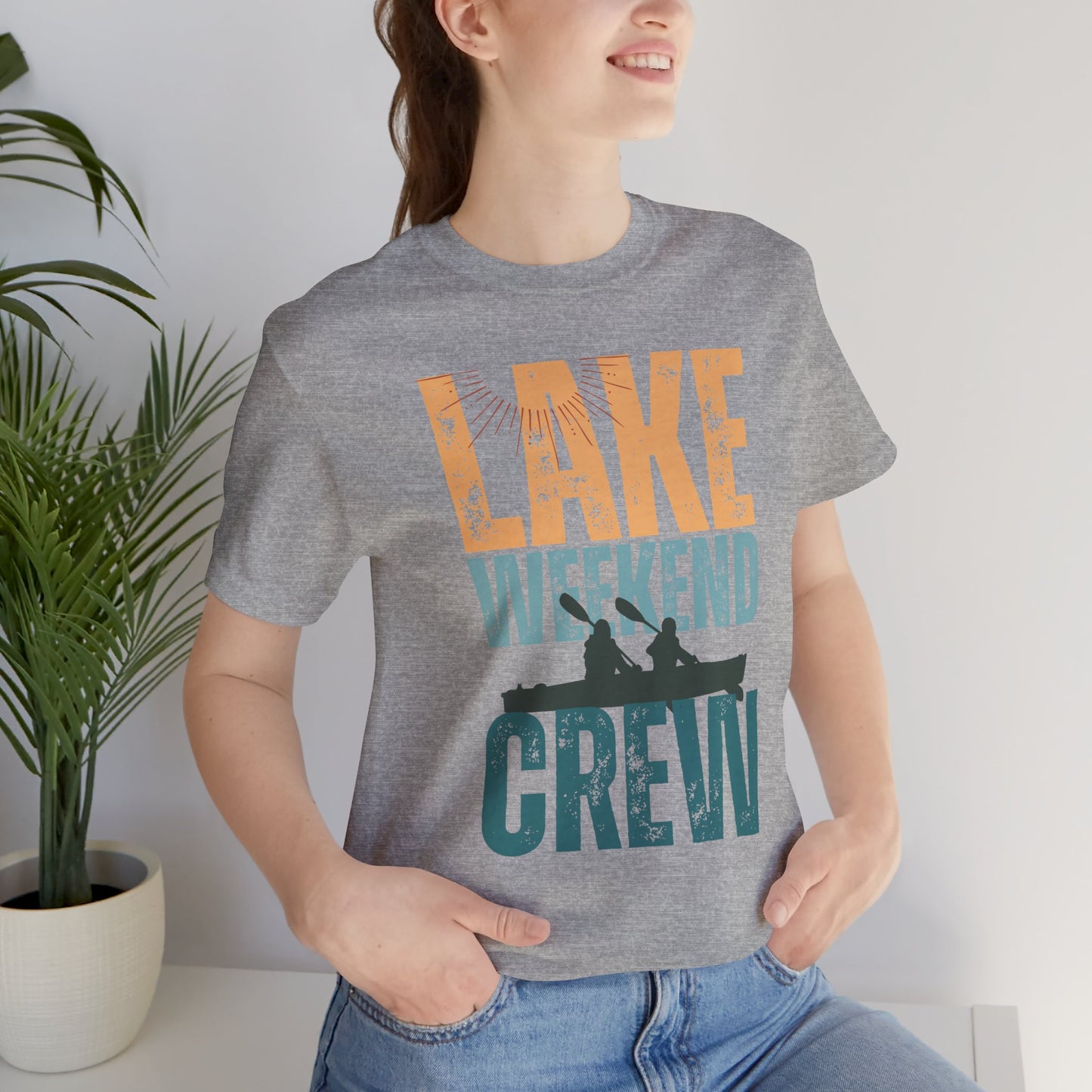 Lake Weekend Crew Paddle Edition Retro Letter Block Tee — Lake Weekend T-Shirt