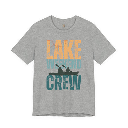 Lake Weekend Crew Paddle Edition Retro Letter Block Tee — Lake Weekend T-Shirt