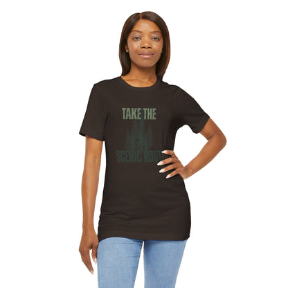 Take the Scenic Route Retro Tee — Vintage Outdoor Adventure T-Shirt