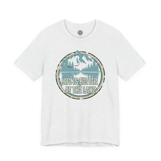Life Is Better at the Lake Retro Badge T-Shirt