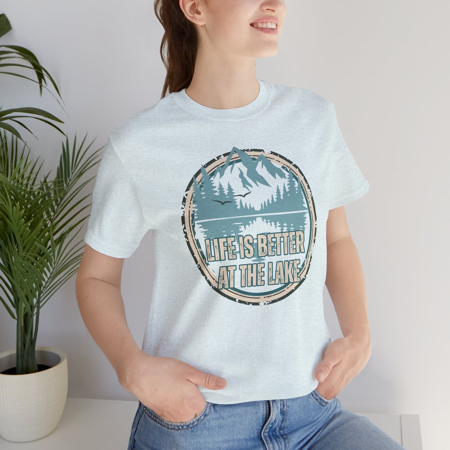 Life Is Better at the Lake Retro Badge T-Shirt