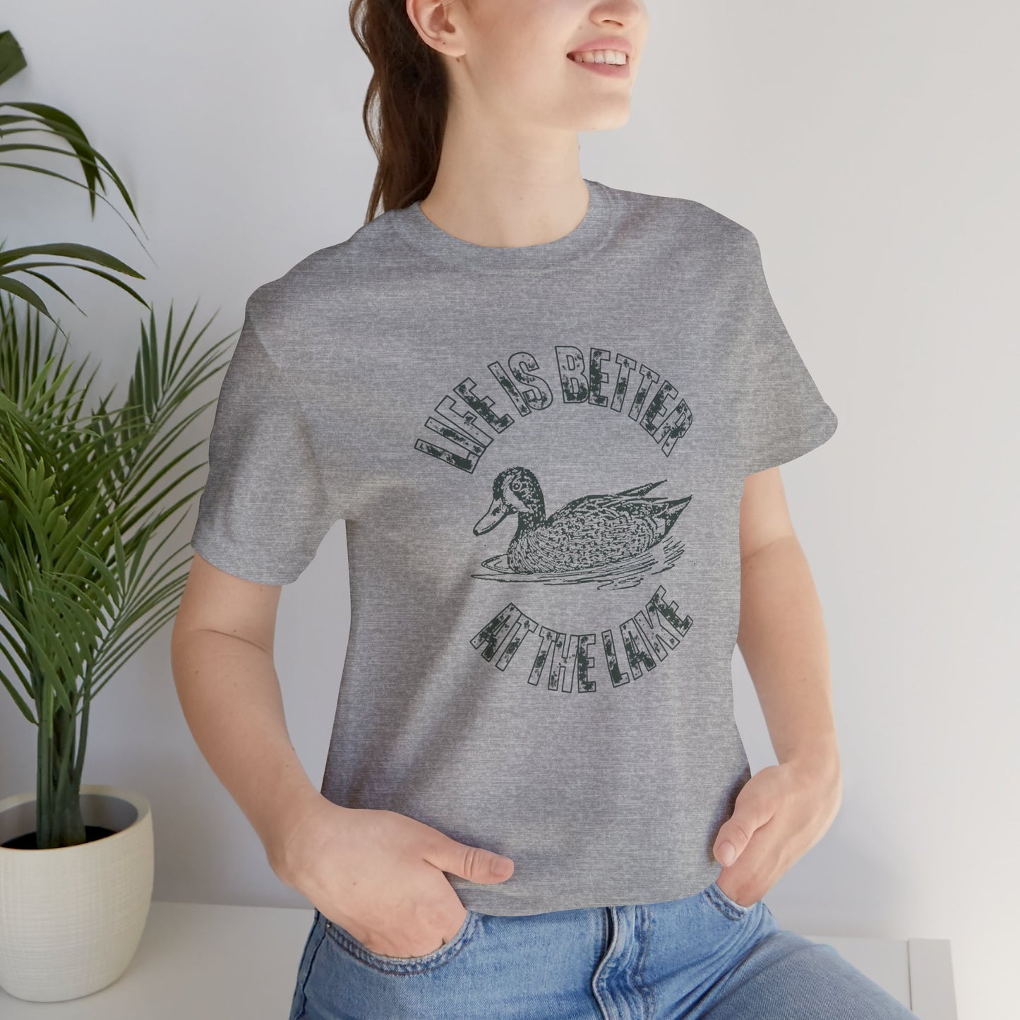 Life Is Better at the Lake Retro Duck Tee