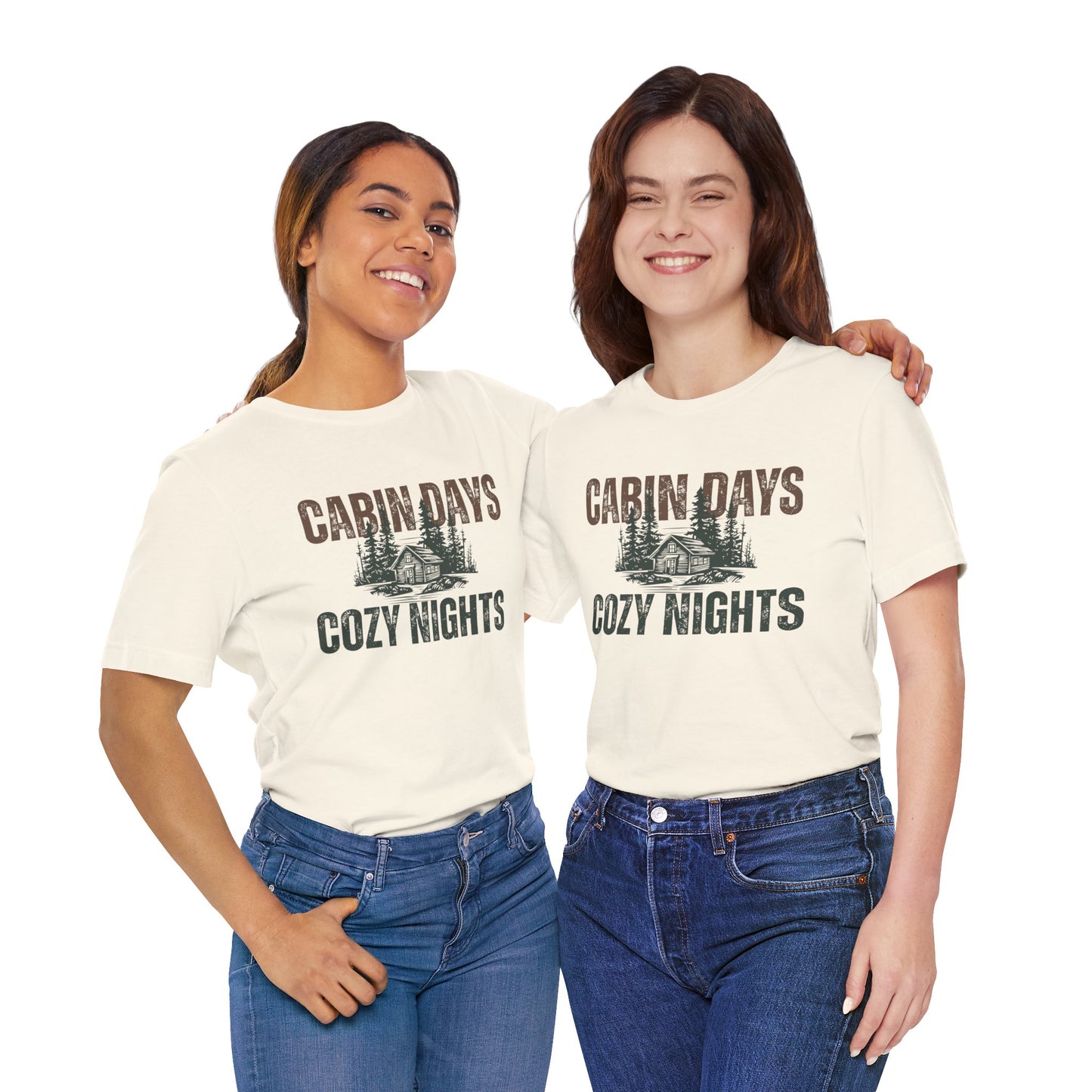 Cabin Days Cozy Nights Retro Tee — Vintage Mountain Outdoors T-Shirt