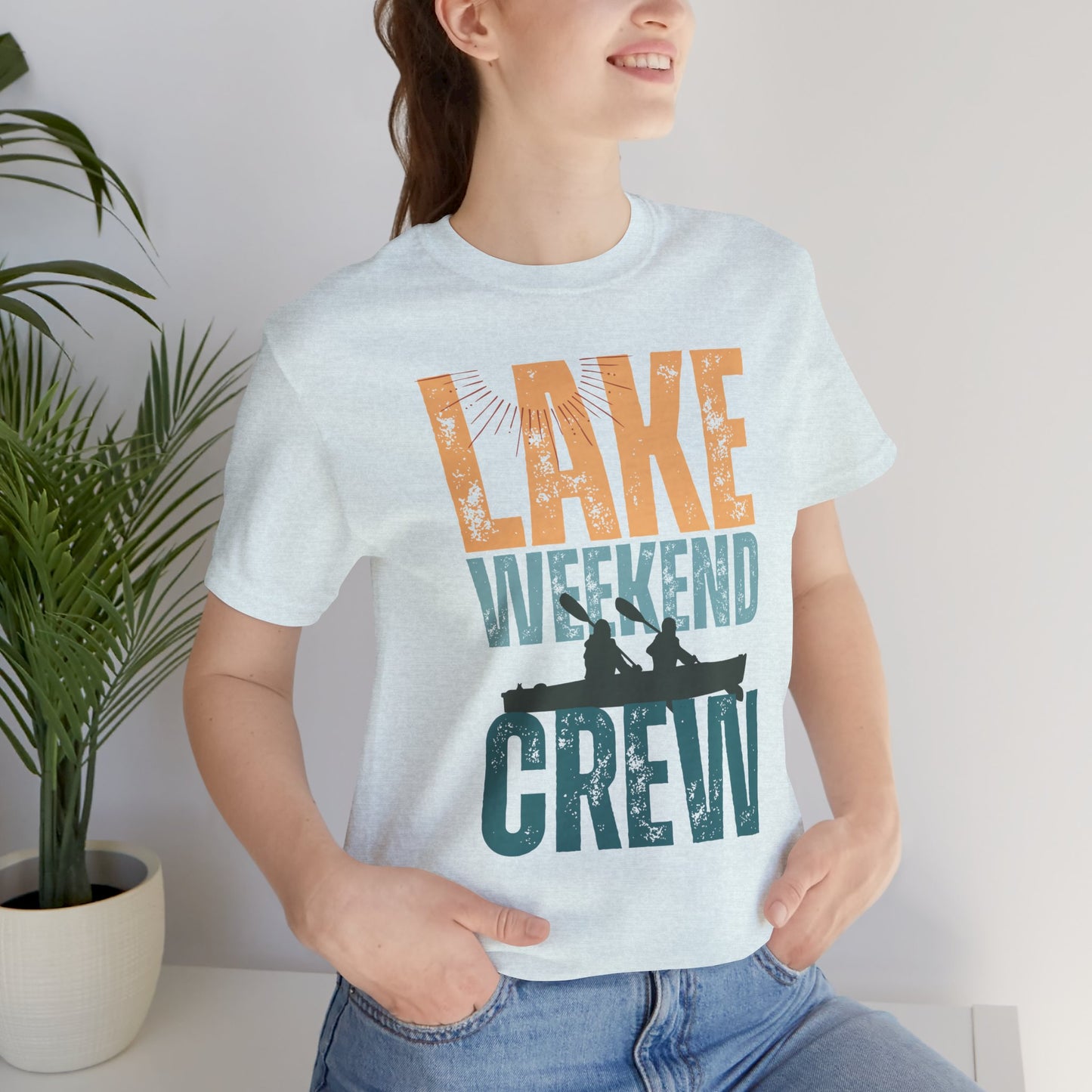 Lake Weekend Crew Paddle Edition Retro Letter Block Tee — Lake Weekend T-Shirt