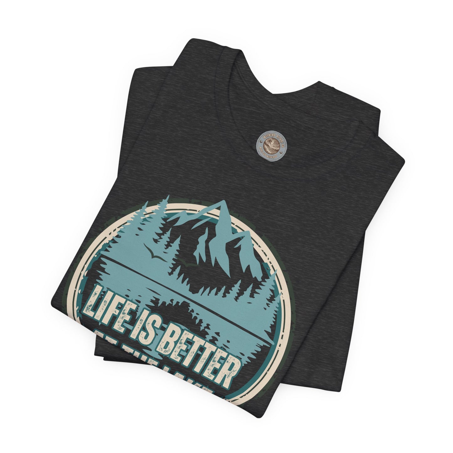 Life Is Better at the Lake Retro Badge T-Shirt