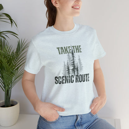 Take the Scenic Route Retro Tee — Vintage Outdoor Adventure T-Shirt