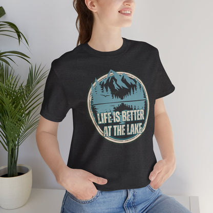 Life Is Better at the Lake Retro Badge T-Shirt
